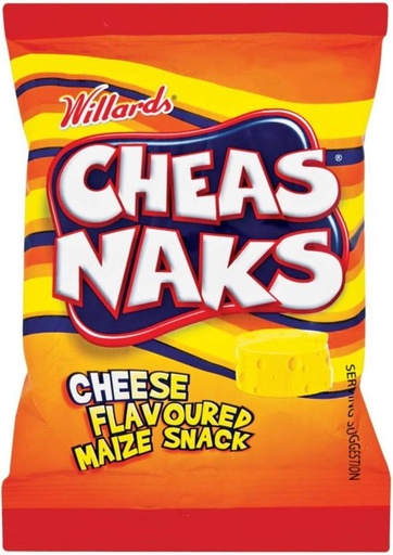 [CPSHFS7YRBBQYU9W] Willards Cheas Naks Cheese Flavoured Maize Nachos (48 x 40 g)