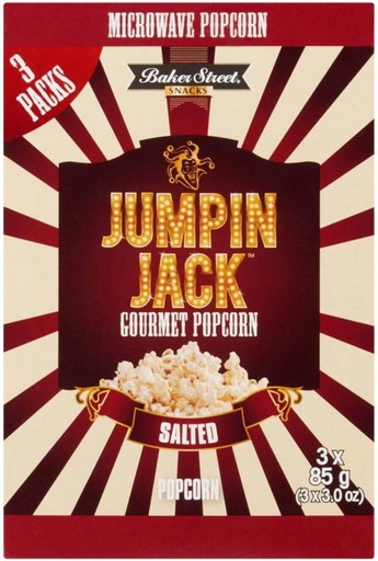 [PCOHFUDYTUMN56HS] Jumpin Jack Microwave Gourmet Salted Popcorn (85 g, Pack of 3)