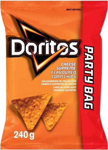 [CPSHFS7YD7CTFK8U] Doritos Cheese Supreme Flavoured Corn Nachos (12 x 230 g)