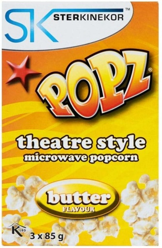 [PCOHFUDTZGTGAXPZ] Ster Kinekor Popz Microwave Butter Popcorn (85 g, Pack of 12)