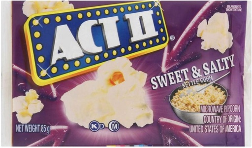 [PCOHFUDTKFQGRB2H] Act II Kettle Sweet and Salty Popcorn (85 g)