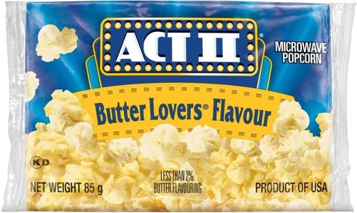 [PCOHFUDTVGPHVQRJ] Act II Butter Lovers Flavour Butter Popcorn (85 g)