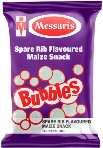 [CPSHFS7YMG44ZZJZ] Messaris Bubbles Spare Rib Flavoured Maize Snack Chips (1 x 100 g)