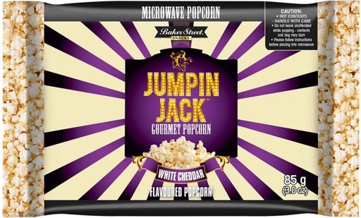 [PCOHFUDTHKUKHJEZ] Jumpin Jack Microwave Gourmet White Cheddar Popcorn (85 g, Pack of 12)