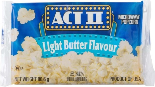 [PCOHFUDTMGNGPDFB] Act II Light Light Butter Popcorn (85 g, Pack of 12)
