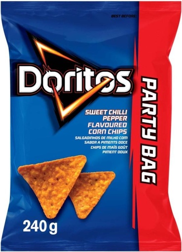 [CPSHFS7YXZKZHCPZ] Doritos Sweet Chilli Pepper Flavoured Corn Nachos (12 x 230 g)