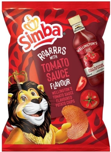 [CPSHCRCWHCSPY8RY] Simba Wellington's Tomato Sauce Flavoured Chips (1 x 120 g)