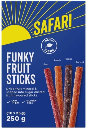 [NDFH28YZ9ASYANXZ] Safari Funky Fruit Sticks (25 g)
