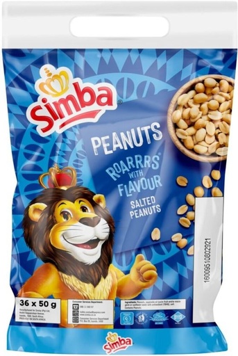 [NDFHFTAYZYRF22ZE] Simba Salted Peanuts (36 x 50 g)