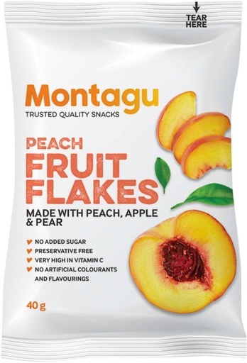 [NDFHFTAY6KBBZANR] Montagu Fruit Flakes Peaches (40 g)