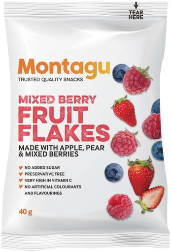 [NDFH4UXJYWUCPJ7P] Montagu Fruit Flakes Mixed Berry (10 x 40 g)