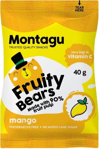 [NDFHFTAYJRFWJMYB] Montagu Fruity Bears Mango (40 g)