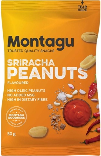 [NDFHFTAYEF7FXCRQ] Montagu Sriracha Flavoured Peanuts (50 g)