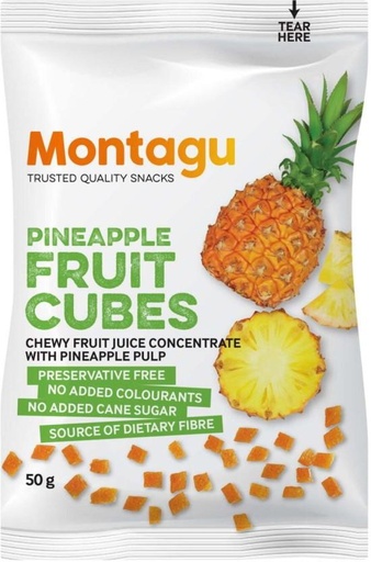 [NDFHFTAYZZSSYWZT] Montagu Fruit Cubes Pineapple (10 x 50 g)