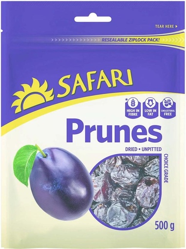 [NDFHFTAYZKPDXHQQ] Safari Choice Prunes (20 x 500 g)
