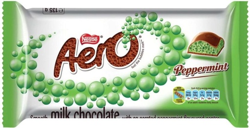 [CHOH26PHUUPEFZTZ] Nestle Aero Peppermint Smooth Milk Chocolate Slabs (135 g)