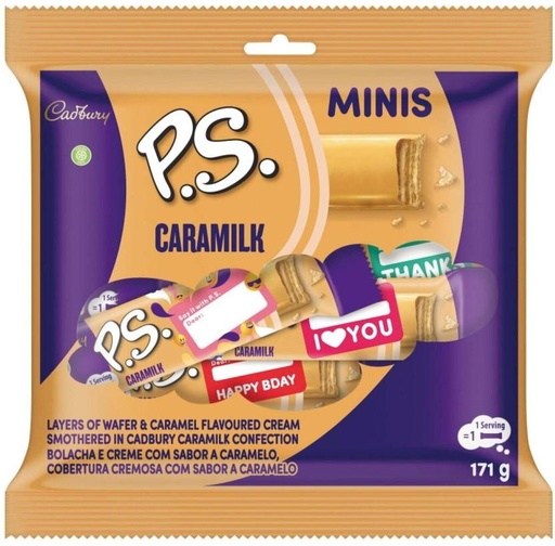[CHOH7TYUFYQNZHFX] Cadbury Ps cara milk Milk Chocolate Bars (171 g)
