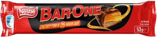 [CHOH26PHW7PNMRHG] Nestle Bar One Milk Chocolate Bars (52 g)