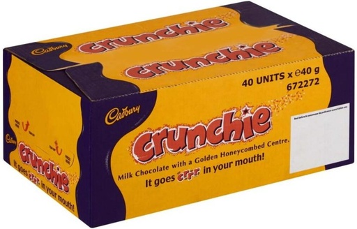 [CHOH26PH8WQHRZZC] Cadbury Crunchie Milk Chocolate Bars (40 g)