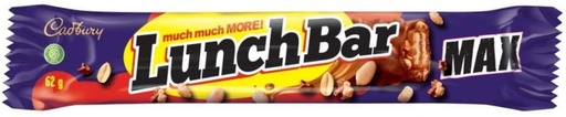 [CHOH26PHXMNT3QYG] Cadbury Lunch Bar Max Milk Chocolate Bars (30 x 62 g)