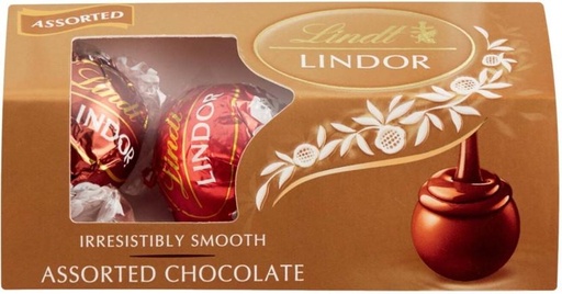[CHOH26PHTHRJ6H8Y] Lindt Lindor Irresistibly Smooth Assorted Chocolate Milk Chocolate Bars (16 x 37 g)