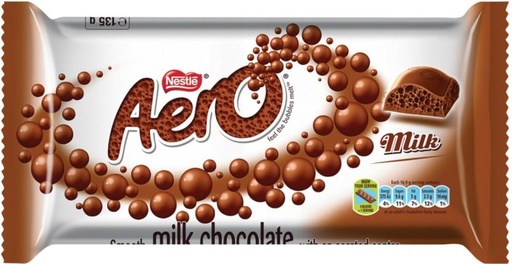 [CHOH4SUGCPTAGNQU] Nestle Aero Smooth Milk Chocolate Slabs (24 x 135 g)