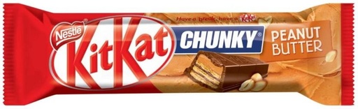 [CHOH26PHKJVARHQG] Nestle Kit Kat Crisp Wafer Chunky Peanut Butter Milk Chocolate Bars (24 x 42 g)