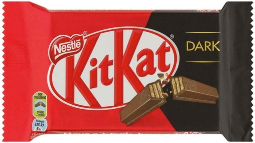 [CHOH26PH4U9F2G7H] Nestle Kit Kat Crisp Wafer Fingers Dark Chocolate Bars (48 x 41.5 g)