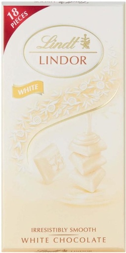 [CHOH26PHC2NZQSTV] Lindt Lindor Irresistibly Smooth White Chocolate White Chocolate Slabs (100 g)