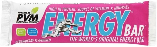 [CFEH7Z3YAJHTMPN8] PVM Energy Bars Strawberry Fruit and Nuts Chocolate Bars (20 x 45 g)