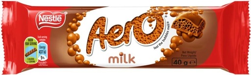 [CHOH26PHKXUY4YFF] Nestle Aero Milk Chocolate Bars (40 g)