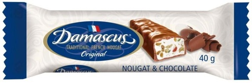 [CHOH26QBBEKHZWSK] Damascus Traditional French Nougat Original Milk Chocolate Bars (40 g)