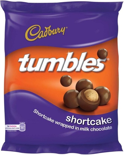 [CHOH26PHNJEUFDEY] Cadbury Tumbles Shortcake Milk Chocolate Bites (36 x 65 g)