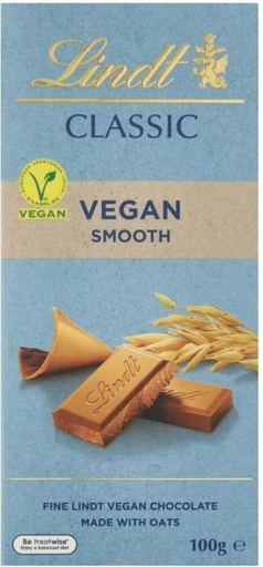 [CHOH26PH6FCXBAQD] Lindt Classic Vegan Smooth Milk Chocolate Slabs (100 g)