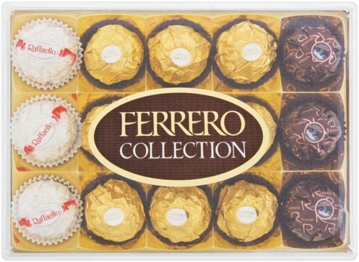 [CHOH26QYQQFHZTDB] Ferrero Collection 15 Piece Box Milk Chocolate Truffles (172 g)