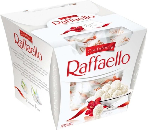 [CHOH26PHCN8TRNK3] Ferrero Raffaello 15 Piece Gift Box White Chocolate Truffles (150 g)