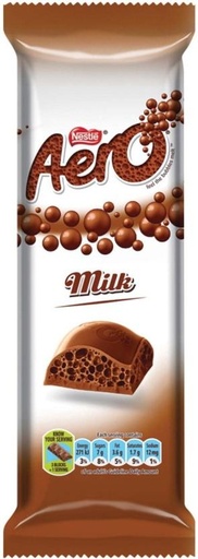[CHOH26PHGYMNJQGD] Nestle Aero Milk Milk Chocolate Slabs (24 x 85 g)