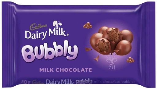 [CHOH26PHPESEHHZN] Cadbury Dairy Milk Bubbly Milk Chocolate Bars (40 g)