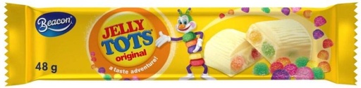[CHOH26PHWGVGFV5B] Beacon Jelly Tots Original White Chocolate Bars (40 x 48 g)