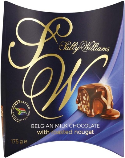 [CHOH26QX4Q8EJANN] Sally Williams Belgian Milk Chocolate with Roasted Nougat Milk Chocolate Bites (175 g)