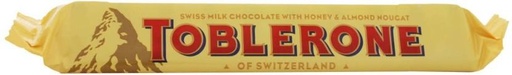 [CHOH26QBRAZSBQEY] Toblerone Swiss Milk Chocolate Honey and Almond Nougat Milk Chocolate Bars (50 g)