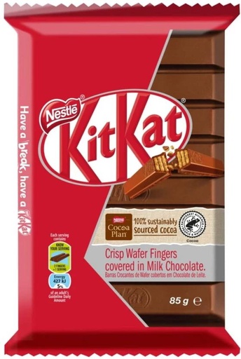 [CHOH26QXU7GSVYH7] Nestle Kit Kat Crisp Wafer Fingers Milk Chocolate Slabs (40 g)