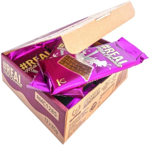 [CHOH26PH4G2G8Q5C] Real Milk Chocolate Milk Chocolate Slabs (12 x 85 g)