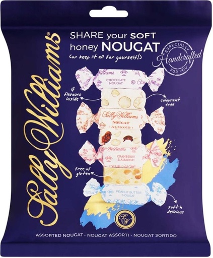 [CHOH26PH6TXNV3FR] Sally Williams Assorted Honey Nougat Milk Chocolate Bites (300 g)