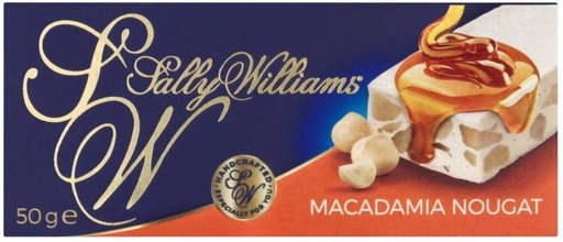 [CHOH26Q5DZD29HFG] Sally Williams Macadamia Nougat White Chocolate Bars (24 x 50 g)