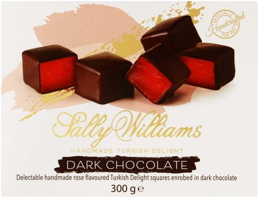 [CHOH26PHQWSGYK4P] Sally Williams Handmade Turkish Delight Dark Chocolate Dark Chocolate Bars (300 g)
