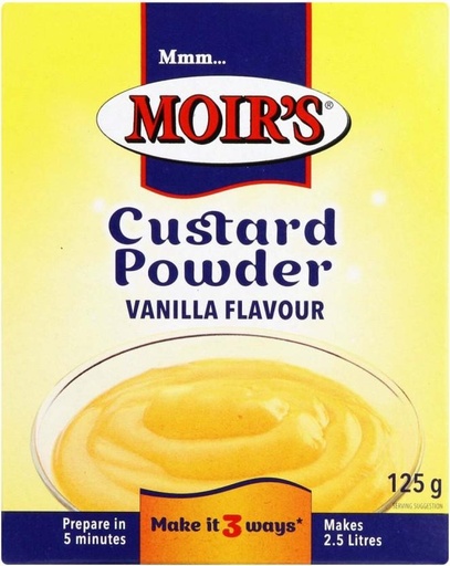 [BITHFQMM5HAKTWEQ] Moir's Vanilla Flavour Custard Powder (72 x 125 g)