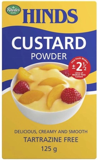 [BITH7SK9R28NDYZ8] Hinds Tartrazine Free Custard Powder (125 g)
