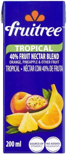 [DKJH26TJZZNNHKZB] Fruitree Tropical Fruit Nectar Blend (200 ml)
