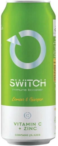[ESMHFS9D22GQBPPV] Switch Immune Booster - Lemon and Ginger Energy Drink (Lemon and Ginger Flavoured, 24 x 500 ml)